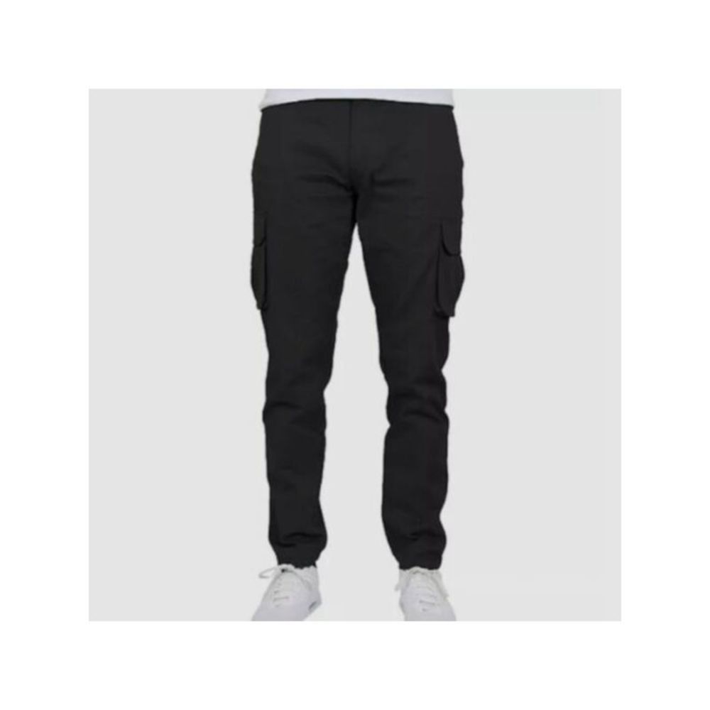 WICKED STITCH Mens Black Stretch Cargo Pants 36